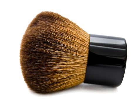 single powder brush against the white background