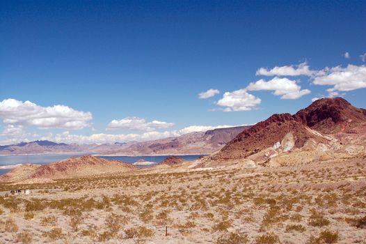 manmade lake mead for hoover dam in las vegas nevada