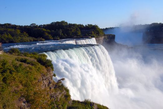 scenic Niagara Falls in New York usa