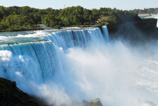 scenic Niagara Falls in New York usa
