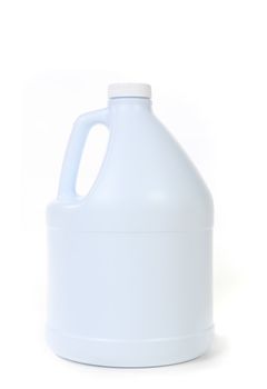 Blank White Bottle of Bleach Isolated on White Background