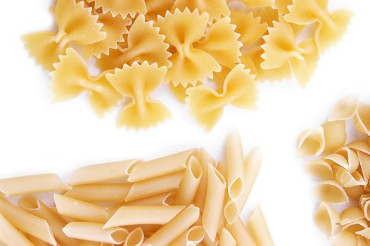 Some kinds of pasta background