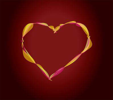 Heart whit free space for message