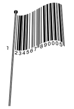 Barcode Flag - concept image