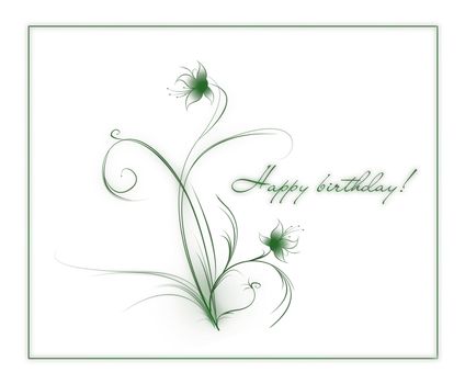 Abstract background from flower on a white background