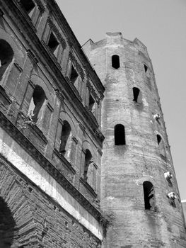 Porte Palatine ancient Roman gates, Turin, Italy