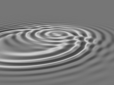 Rippled water waves illustration background - black and white