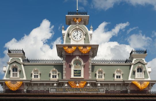 Halloween at Disney's Magic Kingdom in Florida, October 4th 2010. Approximately 46 million people visit the Walt Disney World Resort annually.