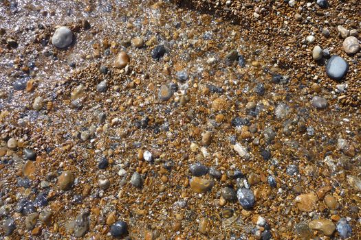 Stones on the Brighton coast.