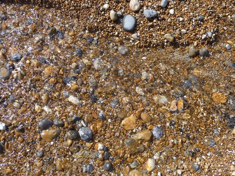 Stones on the Brighton coast.