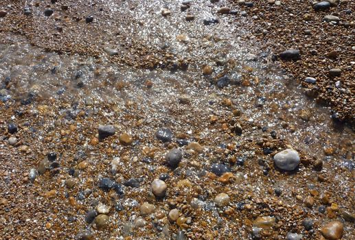 Stones on the Brighton coast.