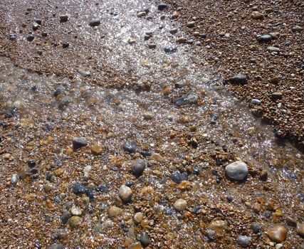 Stones on the Brighton coast.