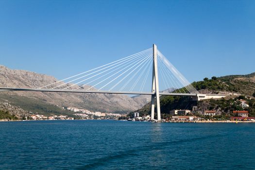 The Franjo Tudjman Bridge in Dubrovnik, Croatia