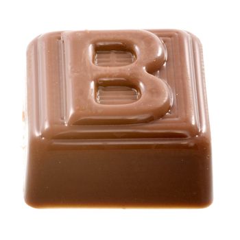 The chocolate letter "B"