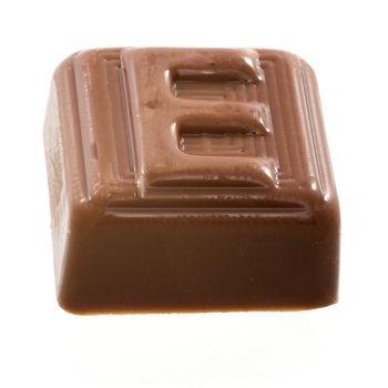 The chocolate letter "E"