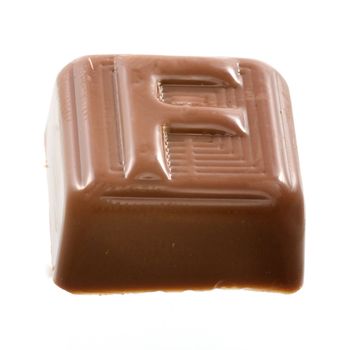 The chocolate letter "F"