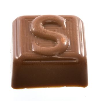 The chocolate letter "S"