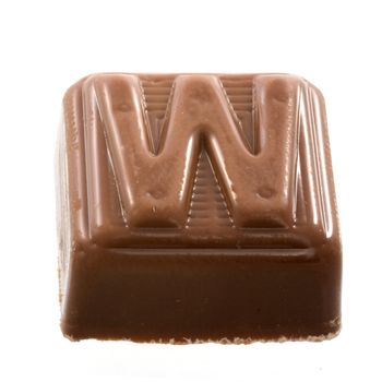 The chocolate letter "W"