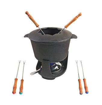 Characteristic set used for fondue or bourguignonne