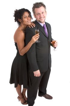 Young couple at a party