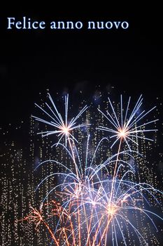 fireworks lighting in many different colors