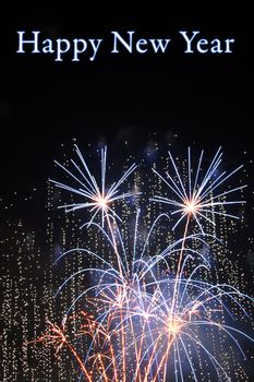 fireworks lighting in many different colors