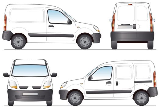Delivery Van - Template for presentation