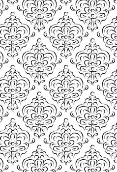 Damask Style Pattern Background - BW texture
