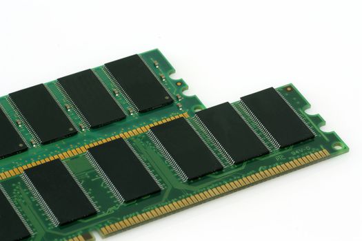 RAM modules on bright background
