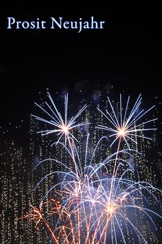 fireworks lighting in many different colors