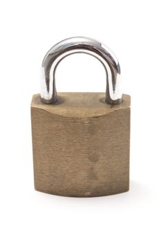 Padlock isolated on white background