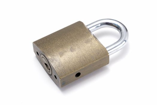 Padlock isolated on white background