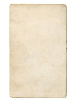 A blank postcard useful as a background - isolated over white background