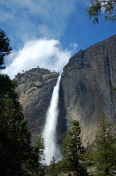 Lower Yosemite falls at Yosemite National Park California America