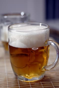 an isolated shot of Beer in Glass