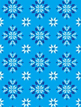 Floreal Foliage Pattern Background - Blue texture