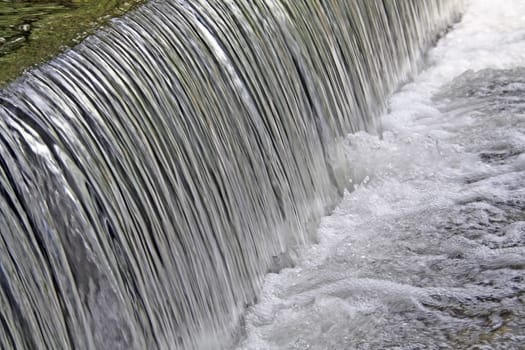 Layered waterfall in a park in South Africa