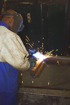 Man welding