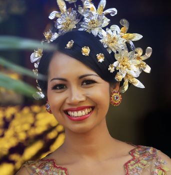 The Indonesian happy bride. Bali. Indonesia
