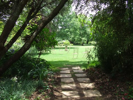 landscaped garden