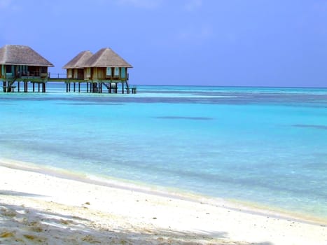 Beautiful tropical sunny day on a beach