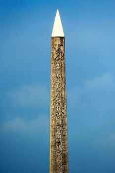 Obélisque de Luxor in the Place de la Concorde on the largest public square in Paris