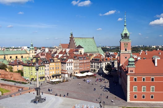 Warsaw Old Town Square and Royal Castle, Poland.