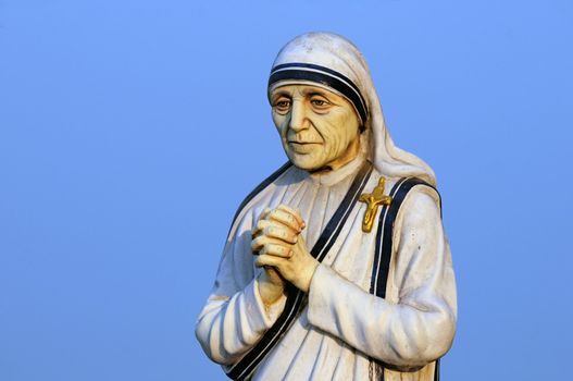Statue of a holy nun at a local church