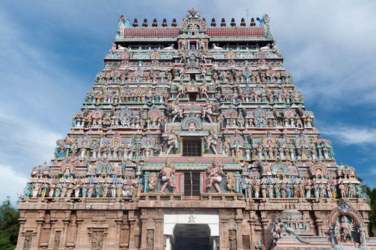 Architecture at finest in the Chidambaram temple South India