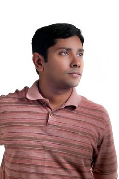 A portrait of an east Indian man