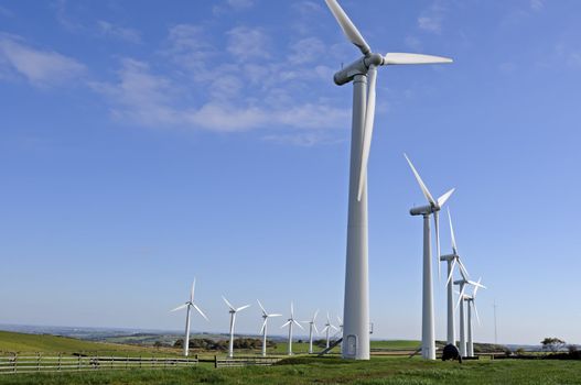 Power generation wind farm 35m in height to the hub and have a rotor diameter of 37m on Royd Moor