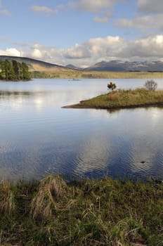 View across Loch Lochy (Loch Lochaidh) in Lochaber Scotland