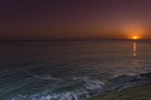Coast near Porthleven on the Lizard peninsula Cornwall England