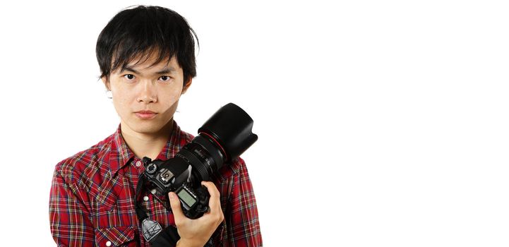 photographer with copyspace